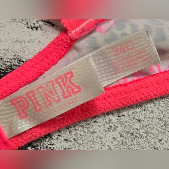 PINK Victoria's Secret Floral and Leopard Print Bra - Picture 9 of 11